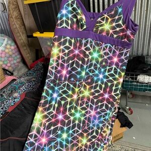 Colorful Geometric Pattern Dress